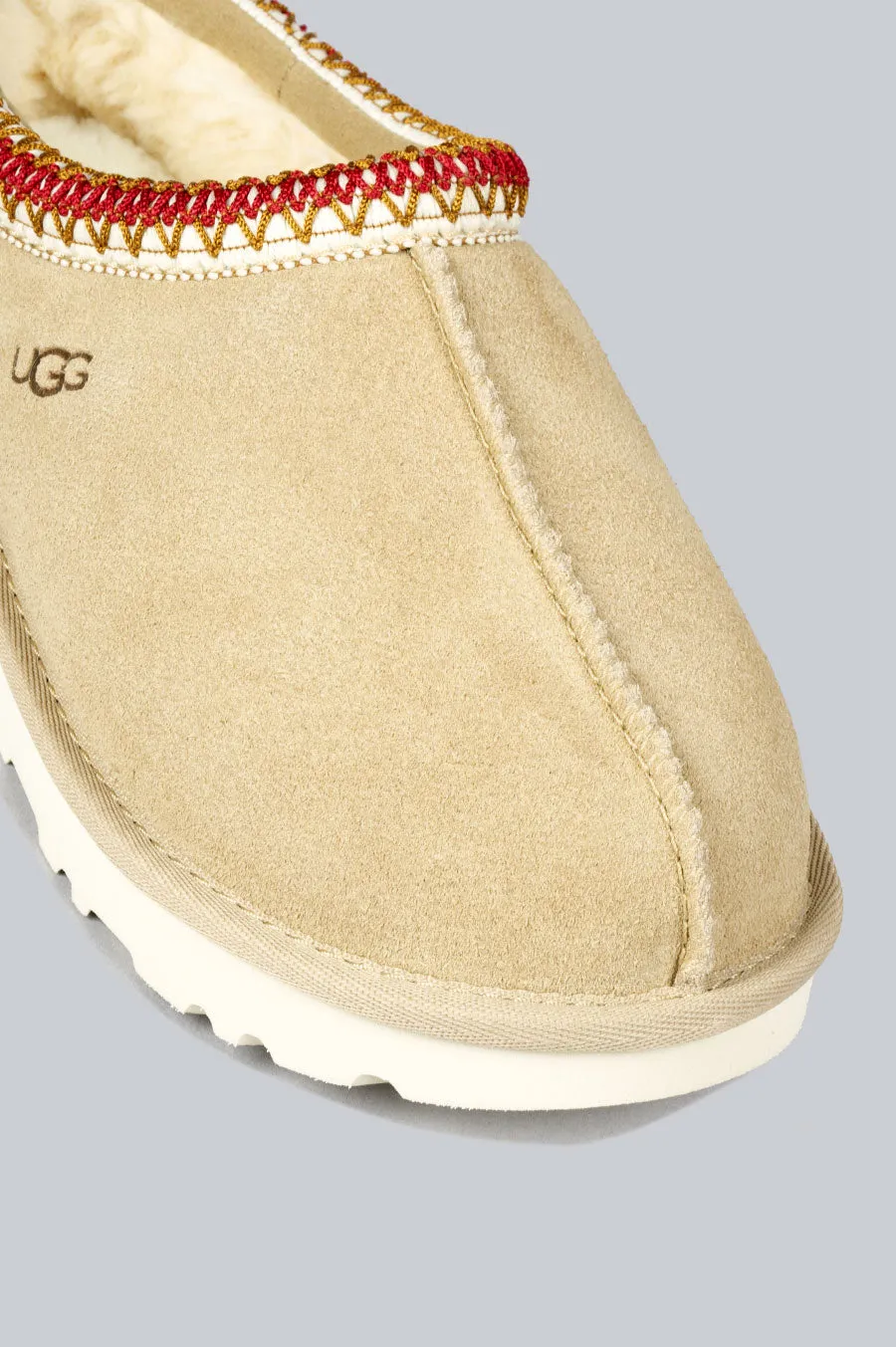 UGG TASMAN WOMEN'S SLIPPER SAND DARK CHERRY