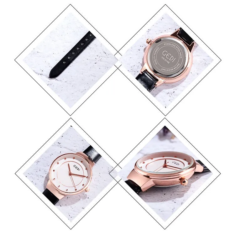 Ultra-thin Leather Strap Women's Watch