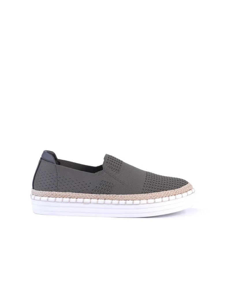Verali Queen Stretch Knit Espadrille Flat Mules