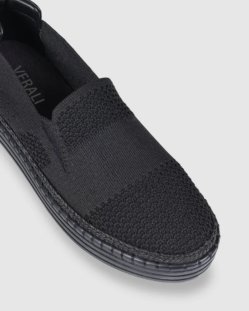Verali Queen Stretch Knit Espadrille Flat Mules