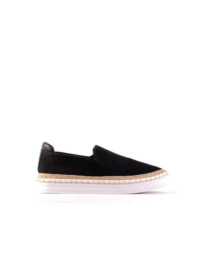 Verali Queen Stretch Knit Espadrille Flat Mules