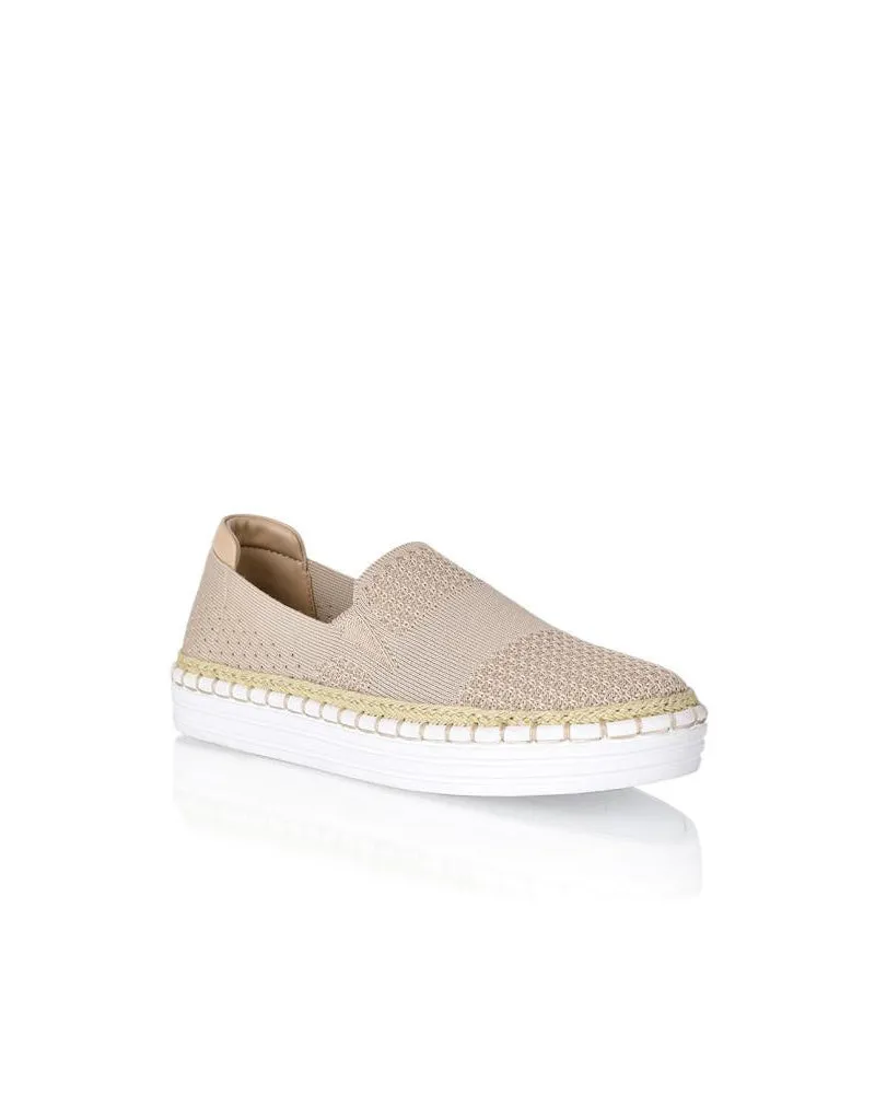 Verali Queen Stretch Knit Espadrille Flat Mules