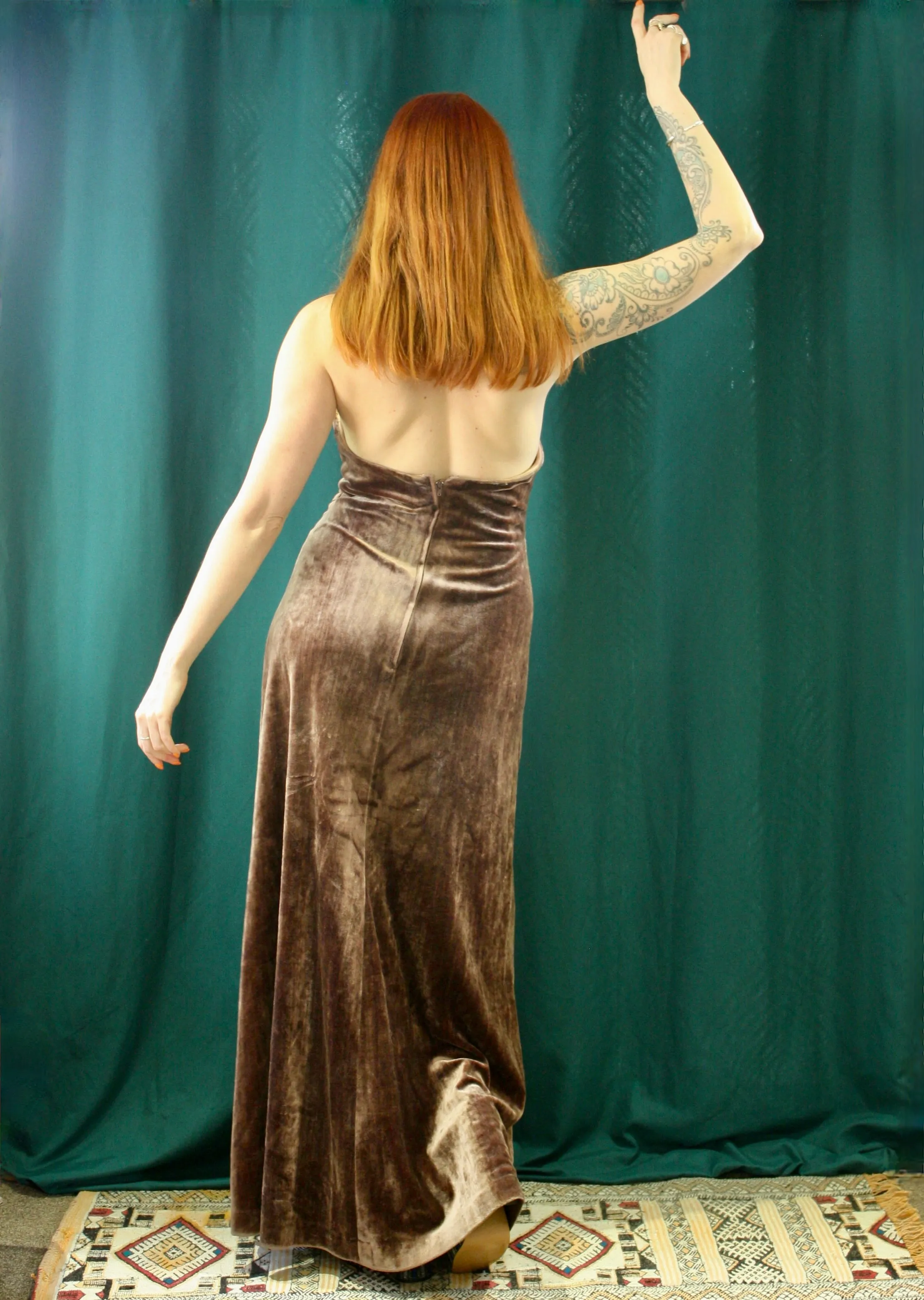 Vintage 60s Mary Quant Velvet Dress