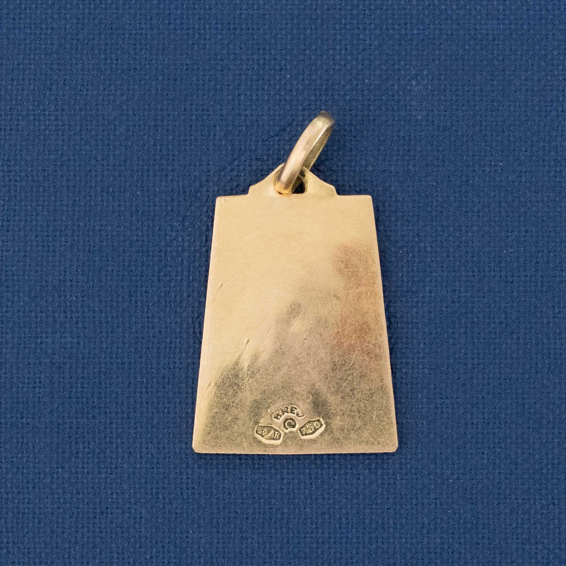 Vintage Madonna Enamel Pendant