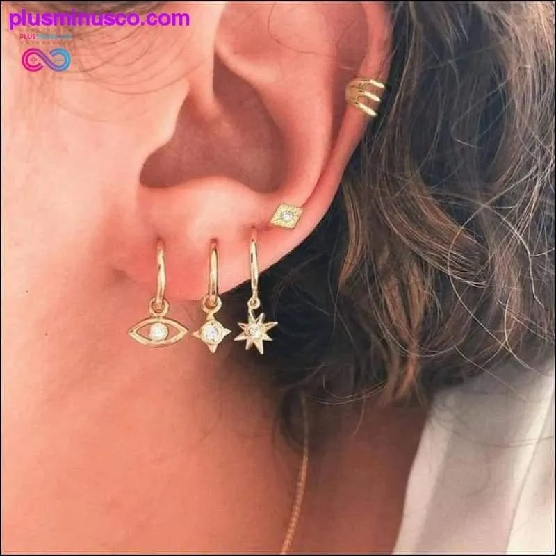 Vintage Virgin Mary Crystal Cross Drop Earrings