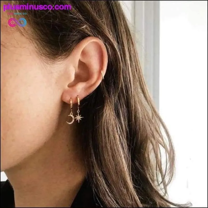 Vintage Virgin Mary Crystal Cross Drop Earrings