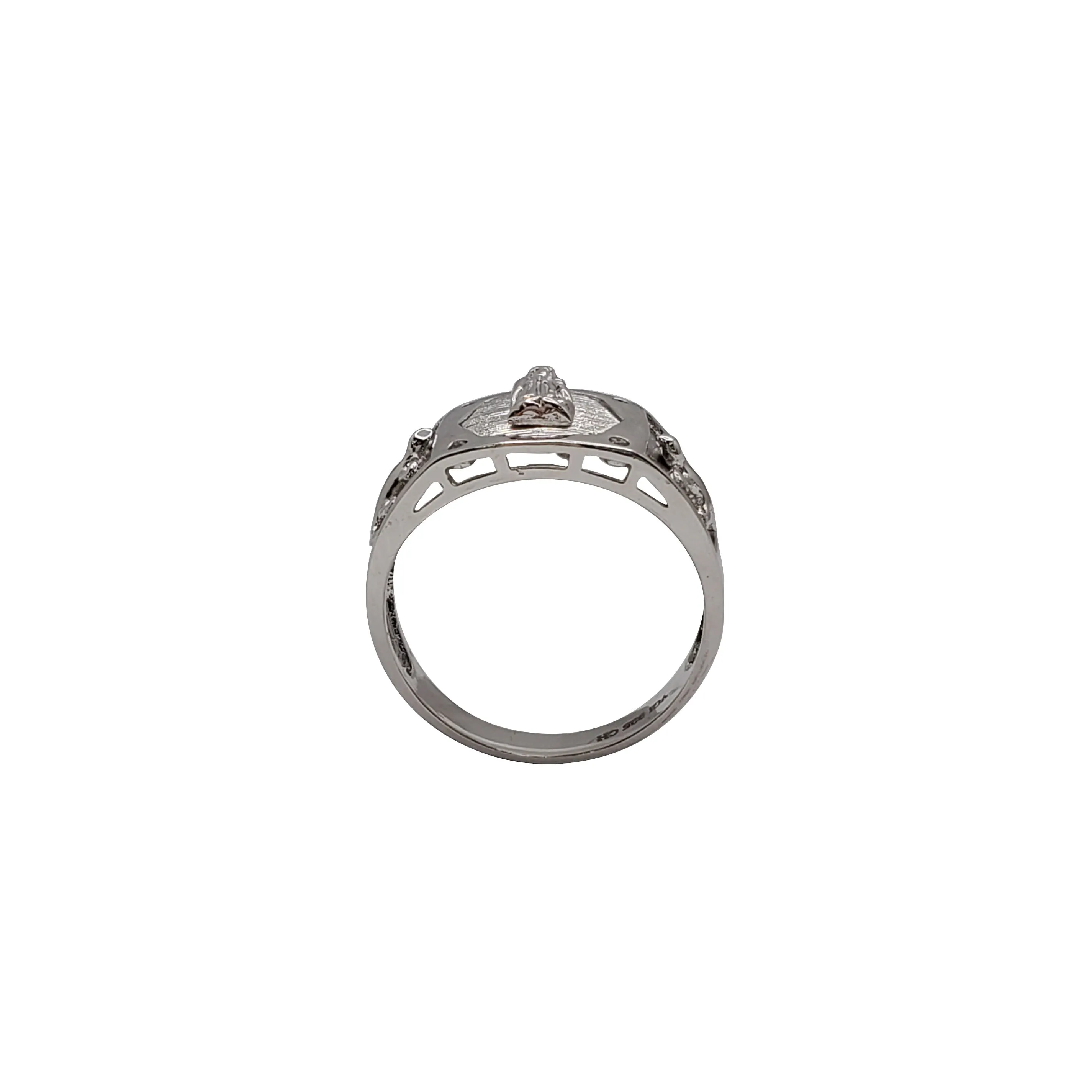 Virgin Mary Lizard Ring (Silver)