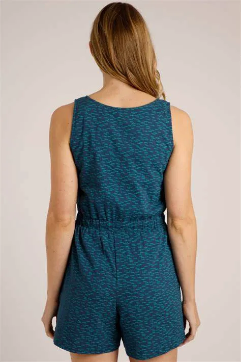 Weird Fish Women's Flik Organic Cheesecloth Playsuit