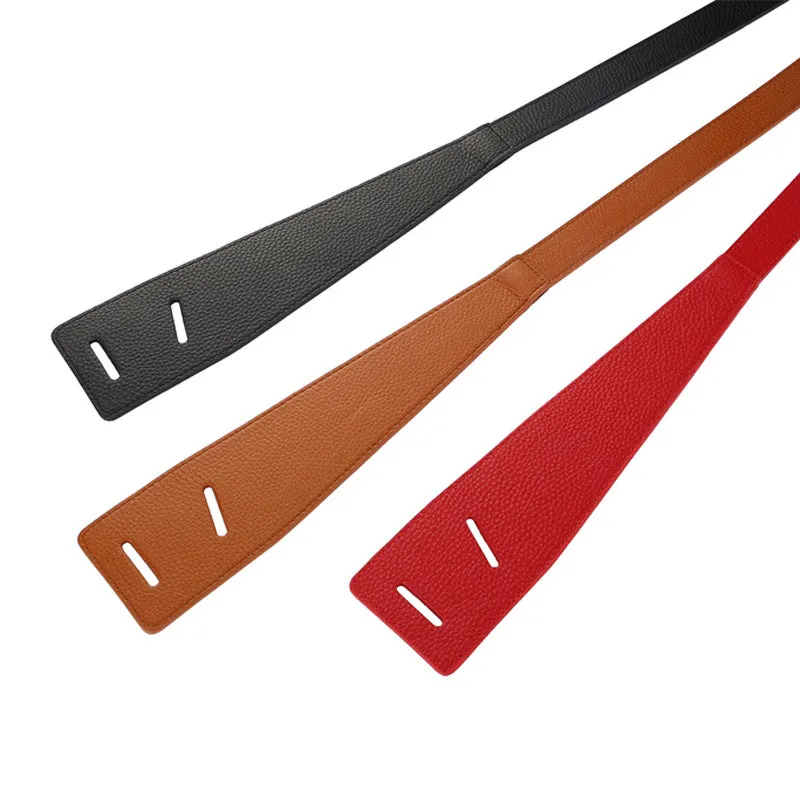 Wide Leather Knotted Belt