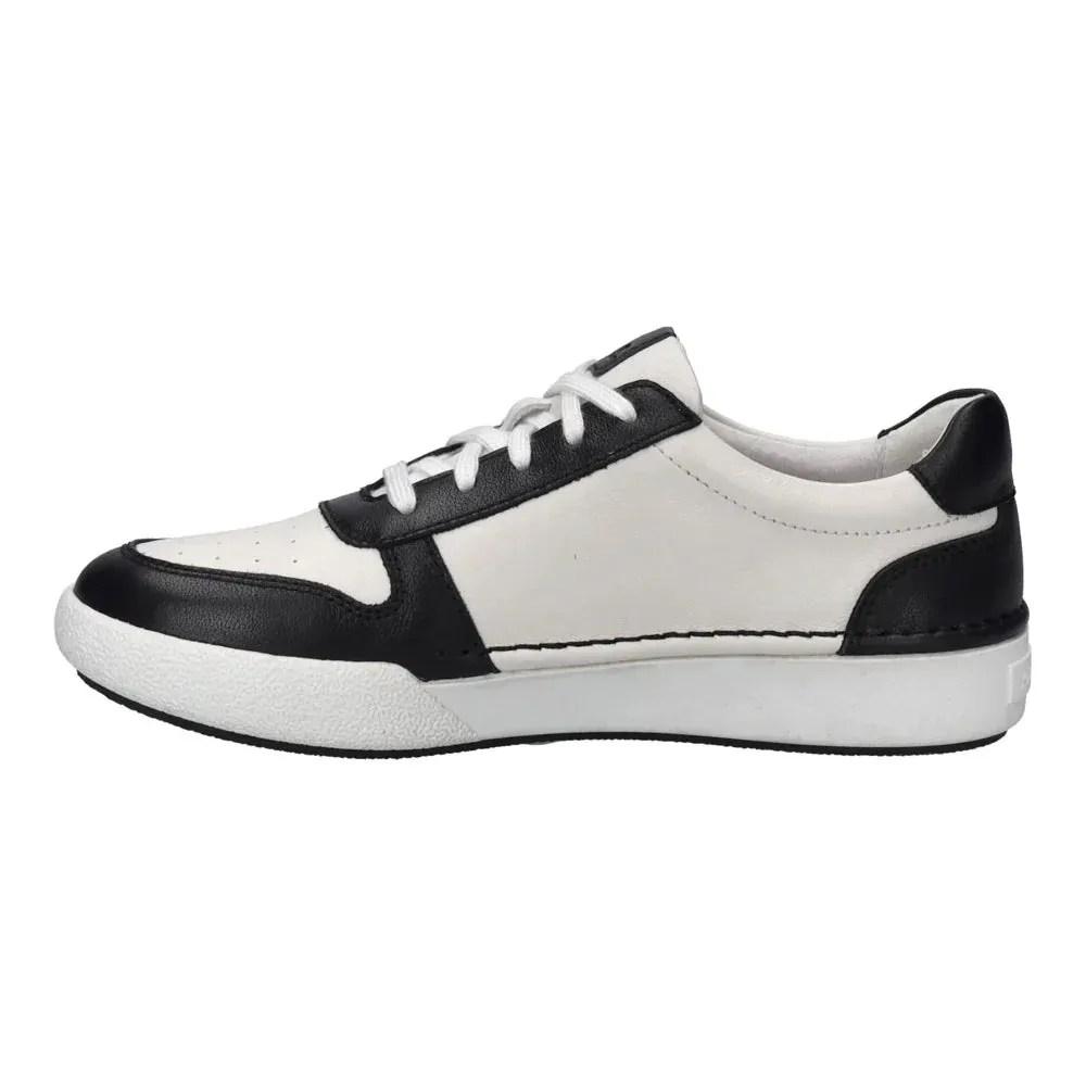 WOMEN'S JOSEF SEIBEL CLAIRE 27 | BLACK / WHITE LEATHER