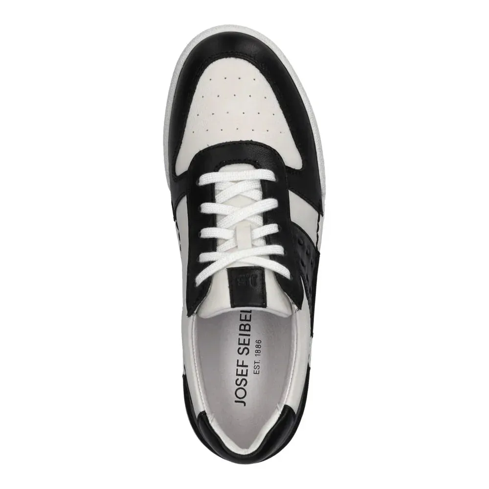 WOMEN'S JOSEF SEIBEL CLAIRE 27 | BLACK / WHITE LEATHER