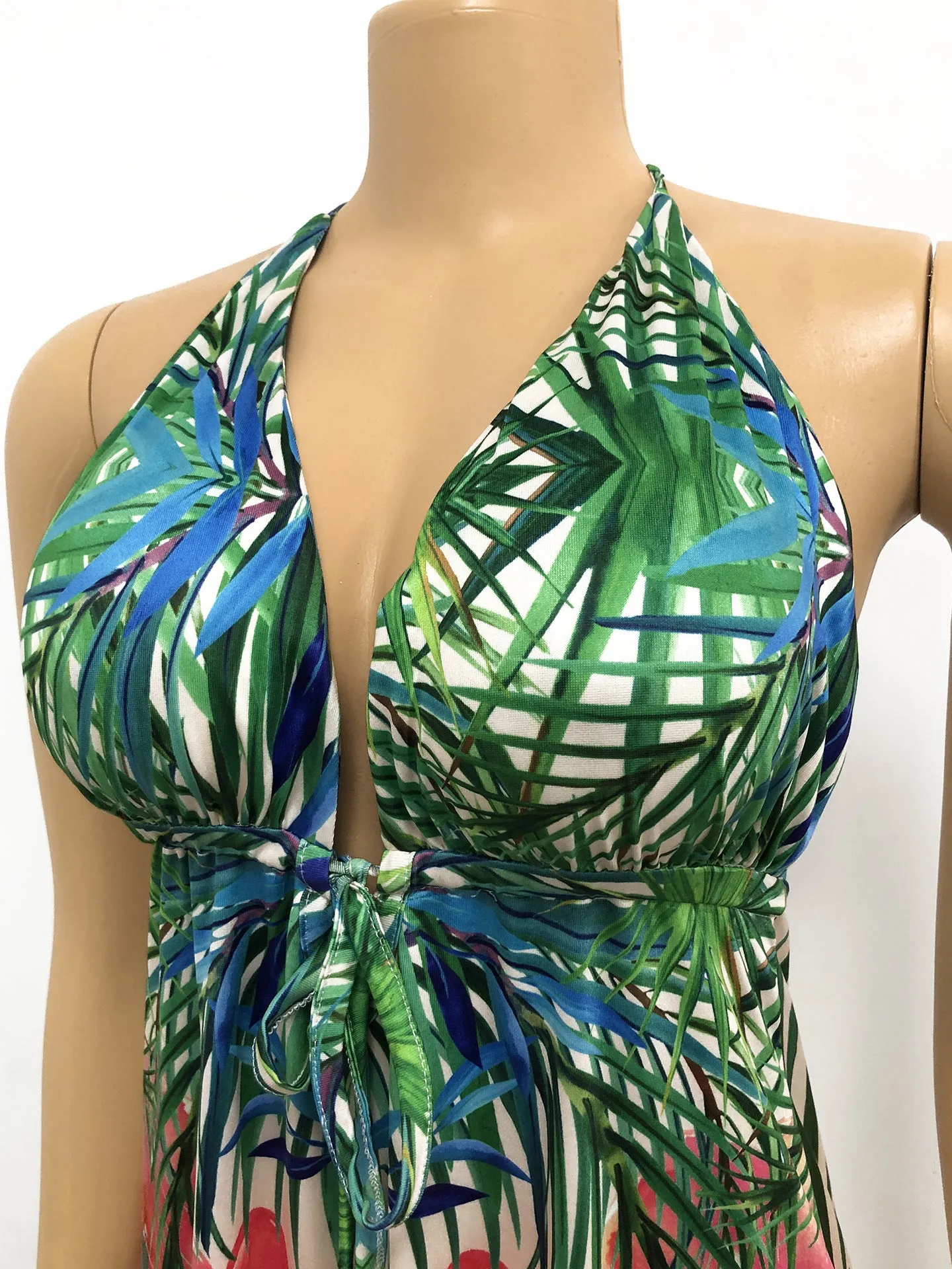 Women's Printed Slip-on Mop Dress