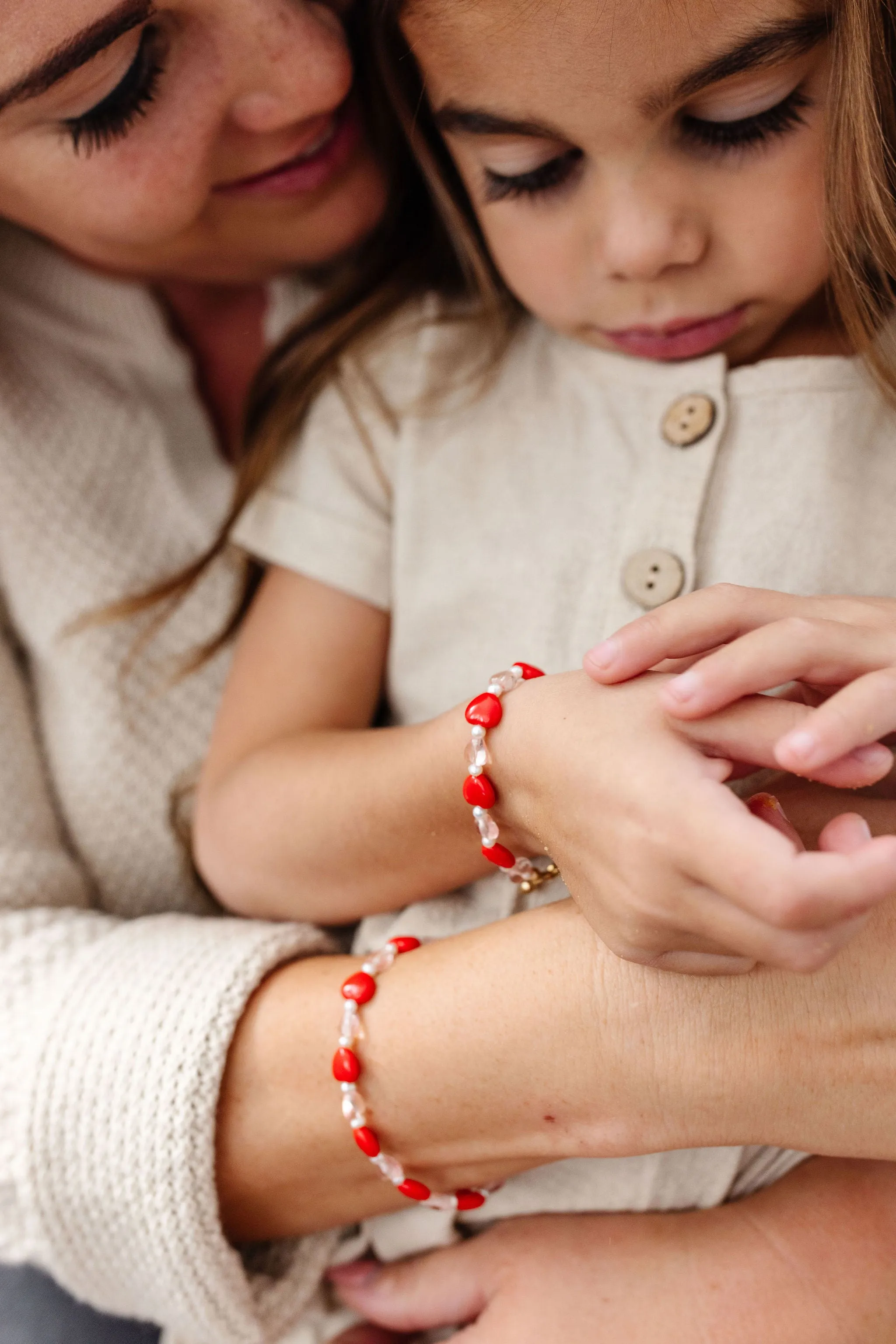 XOXO Mom   Mini Bracelet Set (4MM   6MM Beads)