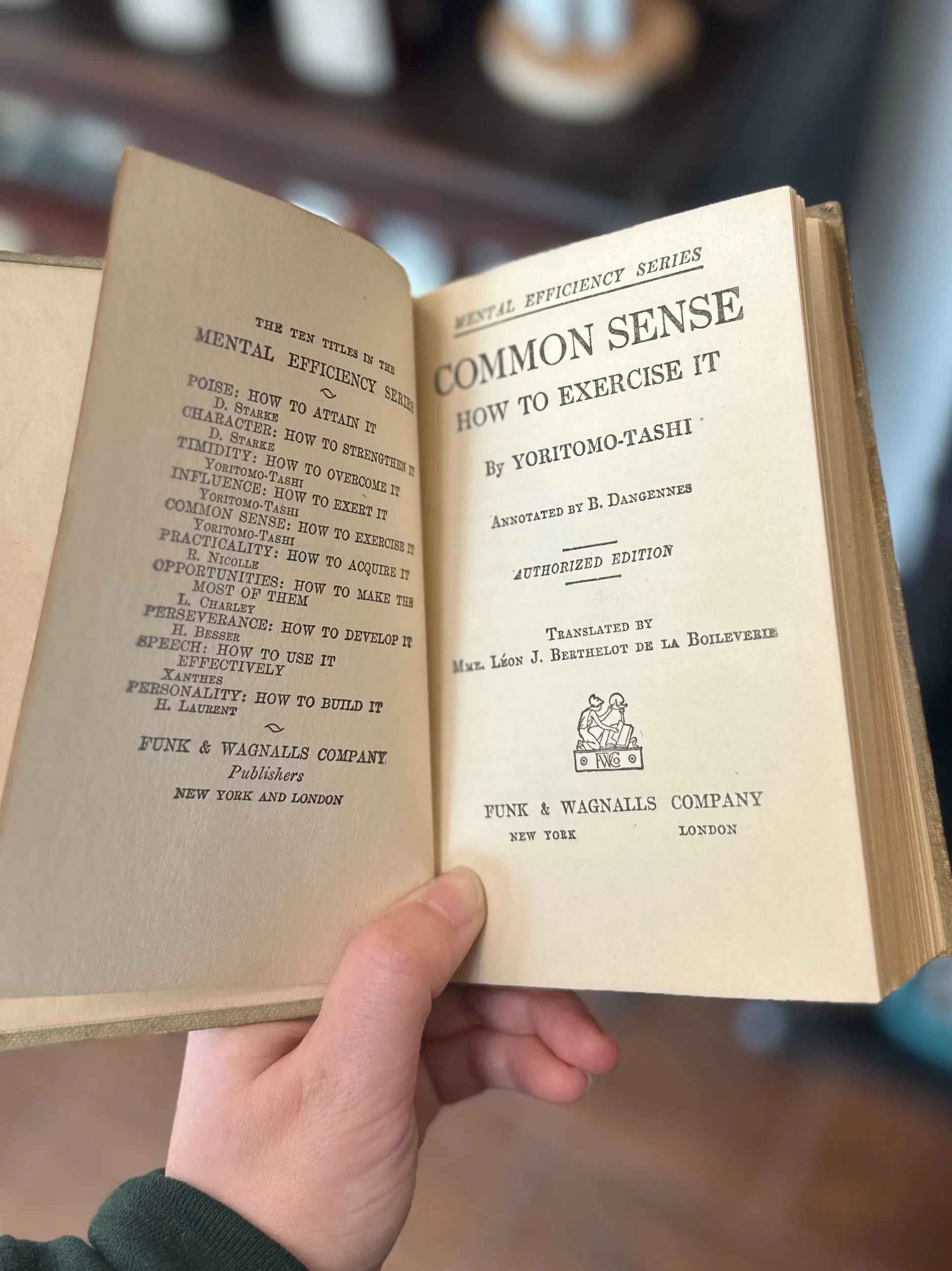 You Pick! Antique 1915 Hardcover Book from Mental Efficiency Series | Character, Common Sense, Poise, Practicality, Personality, & More