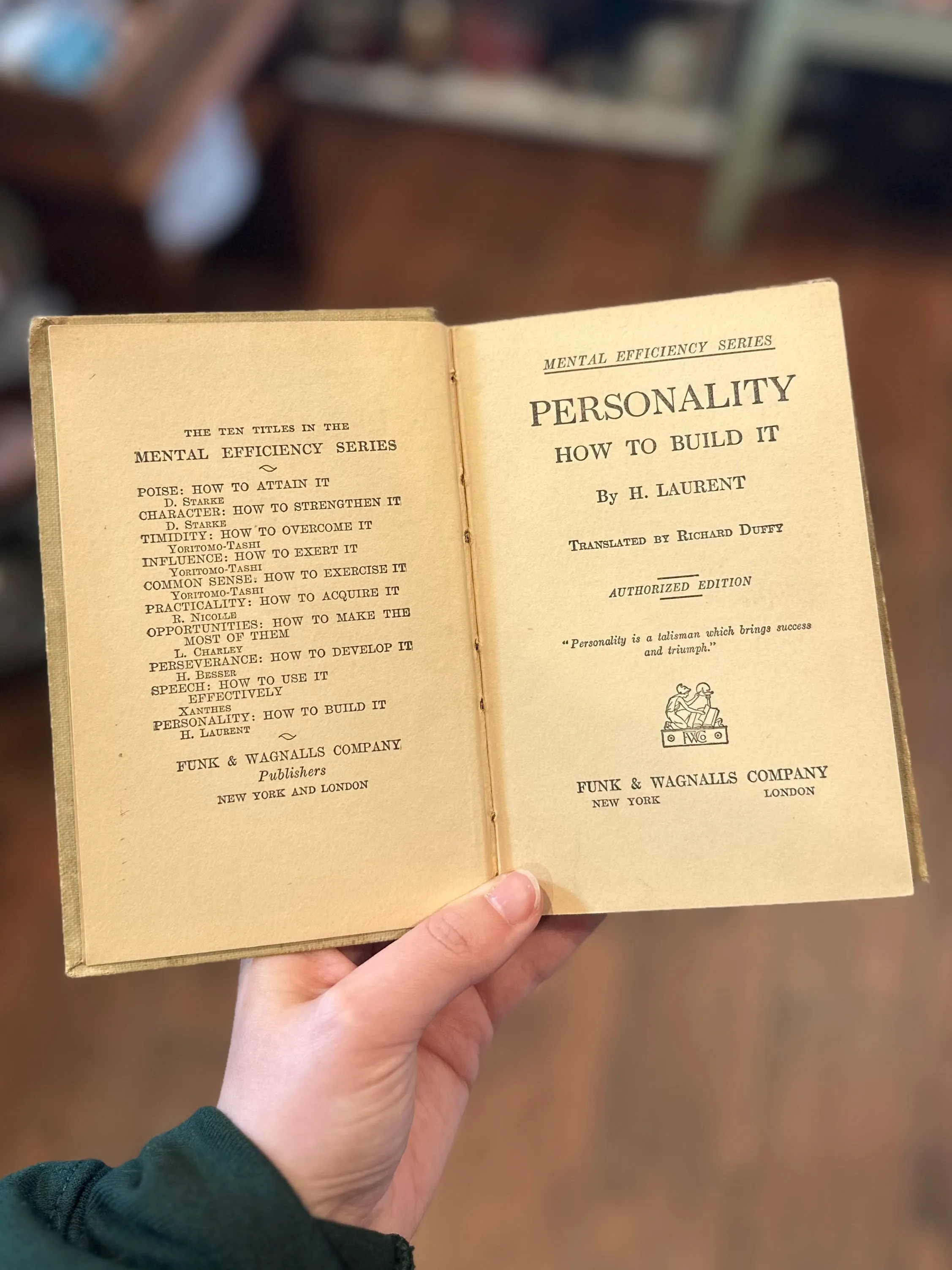You Pick! Antique 1915 Hardcover Book from Mental Efficiency Series | Character, Common Sense, Poise, Practicality, Personality, & More