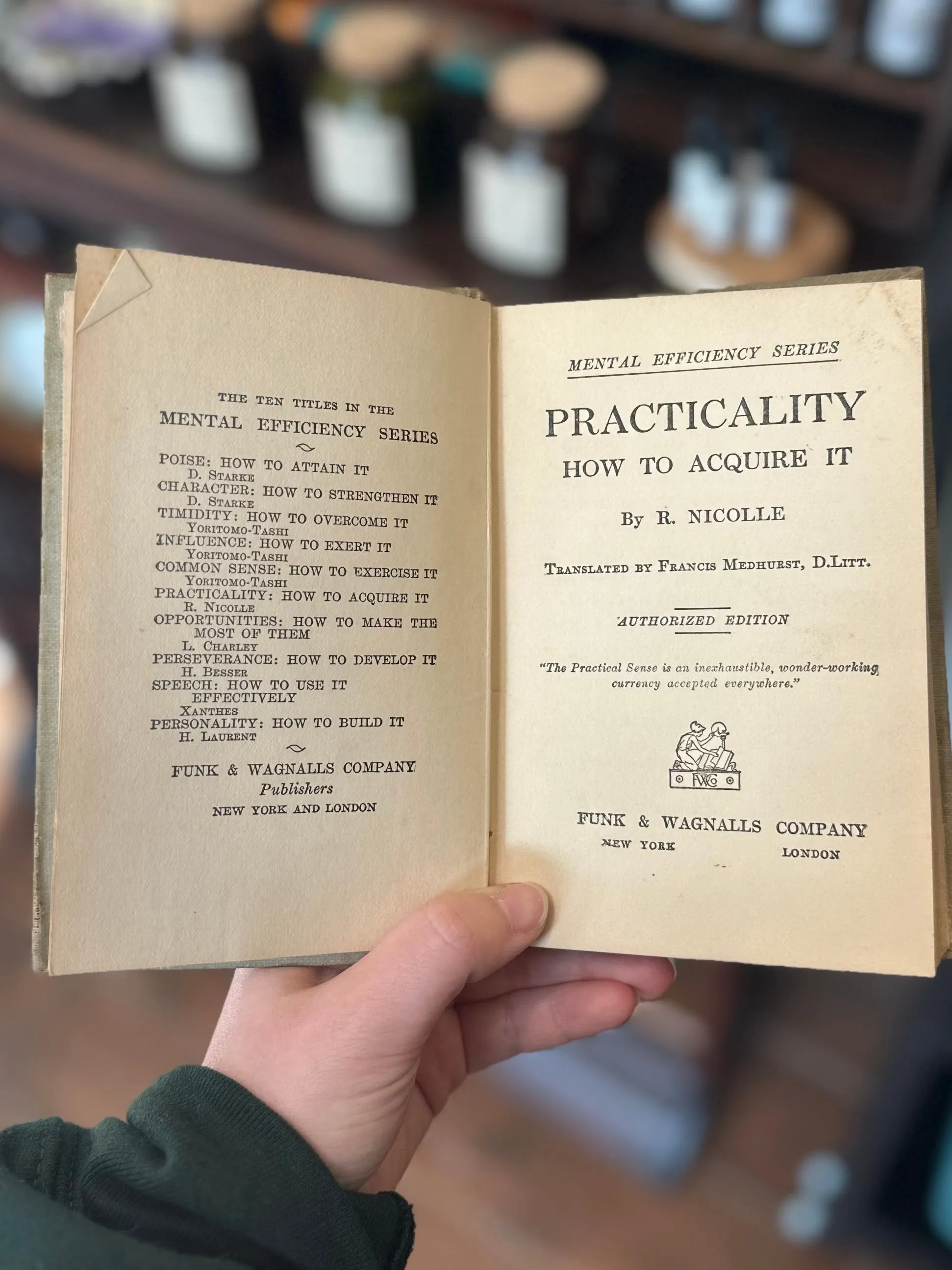 You Pick! Antique 1915 Hardcover Book from Mental Efficiency Series | Character, Common Sense, Poise, Practicality, Personality, & More
